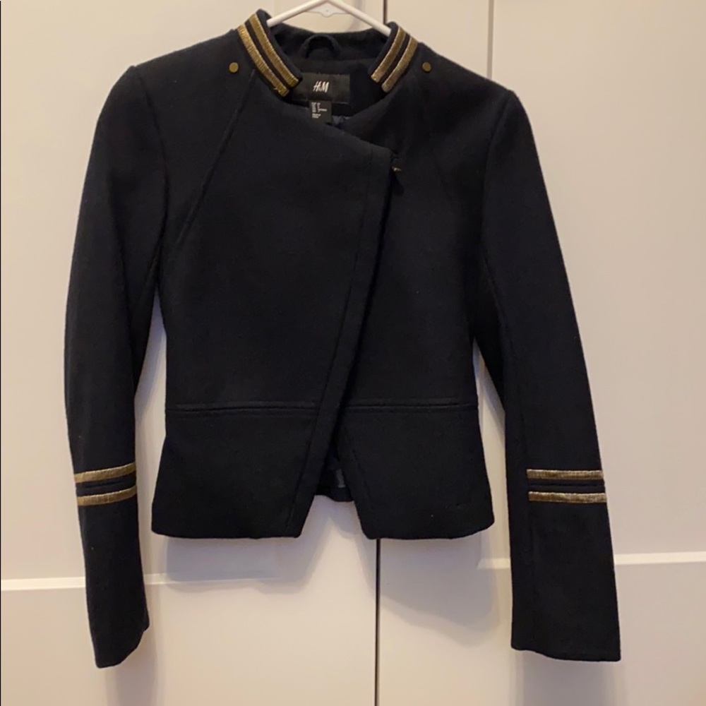 Military style cropped jacket